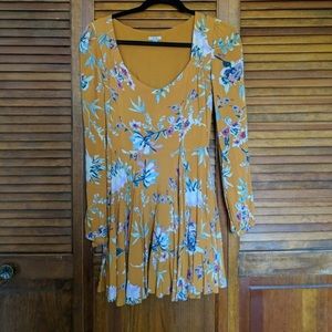 Urban Outfitters Mustard Colored Minidress